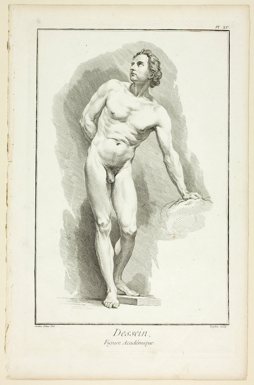 Design: Figura accademica, da Encyclopédie da A. J. Defehrt