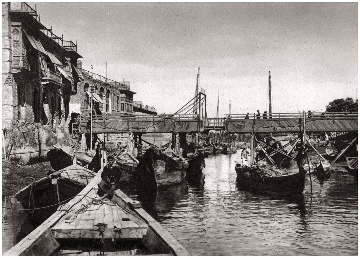Il ponte Whiteley, Ashar Creek, Bassora, Iraq, 1925 da A. Kerim