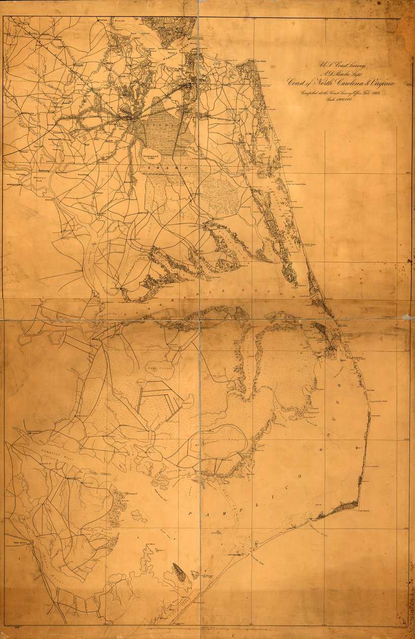 Costa della Carolina del Nord e della Virginia LOC 99447450 da A. Lindenkohl