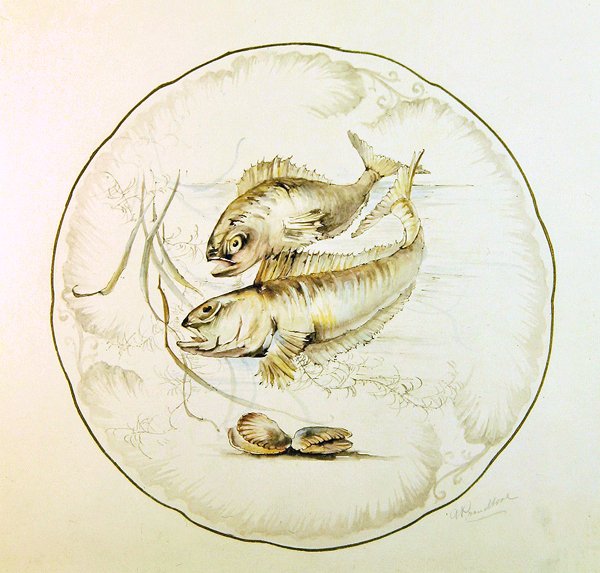 Design Wedgwood per un piatto, c.1880 da A. Proudlove