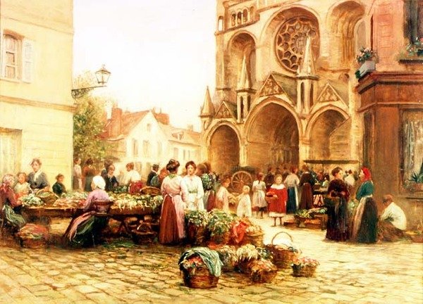 La piazza della cattedrale da A. Trevor Haddon