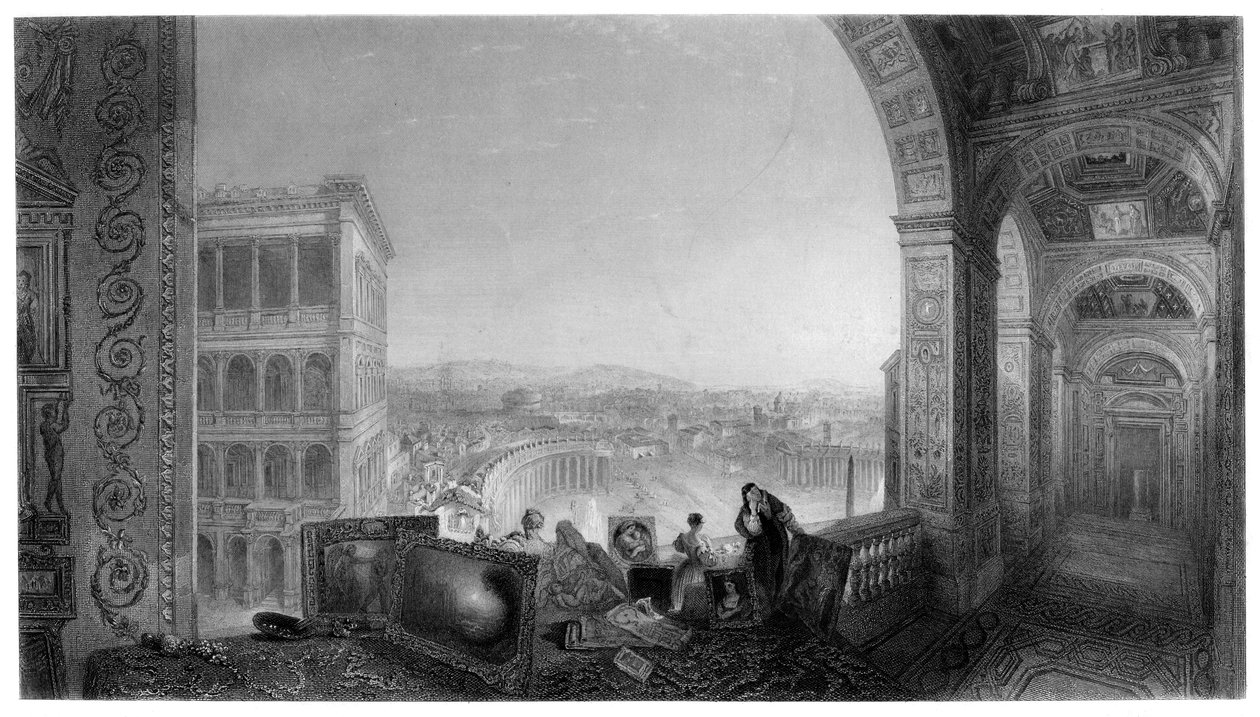 Roma, dal Vaticano, fine XIX secolo da A. Willmore