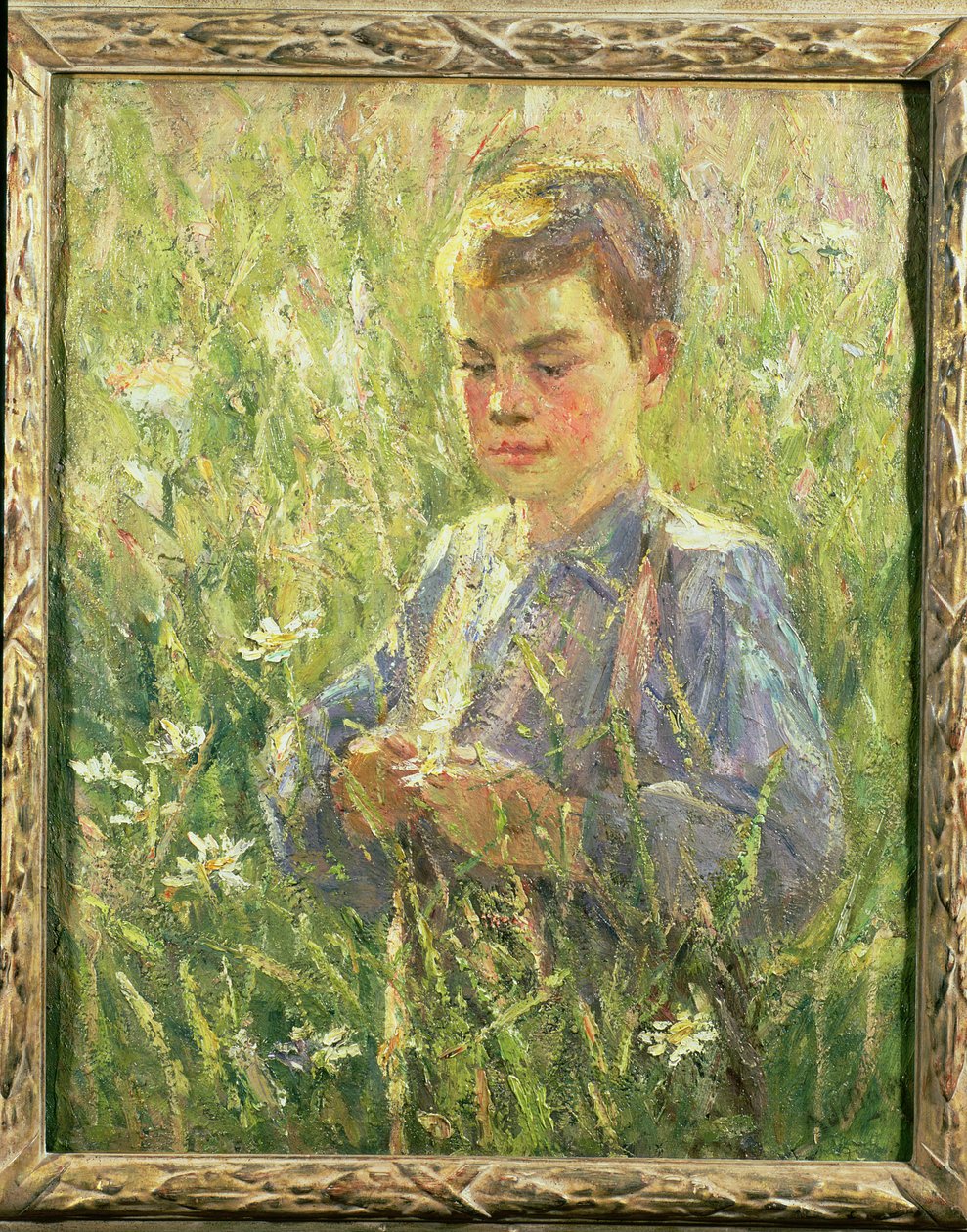 Ragazzo nel prato da A. de Barsy