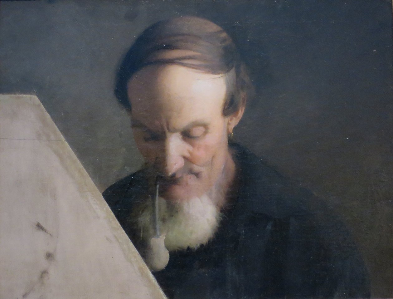 Pescatore che rammenda le reti da Abbott Handerson Thayer