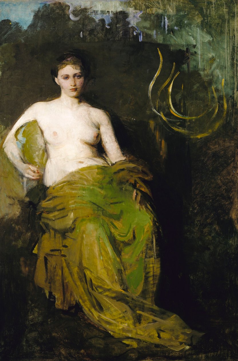 Figura mezza drappeggiata da Abbott Handerson Thayer