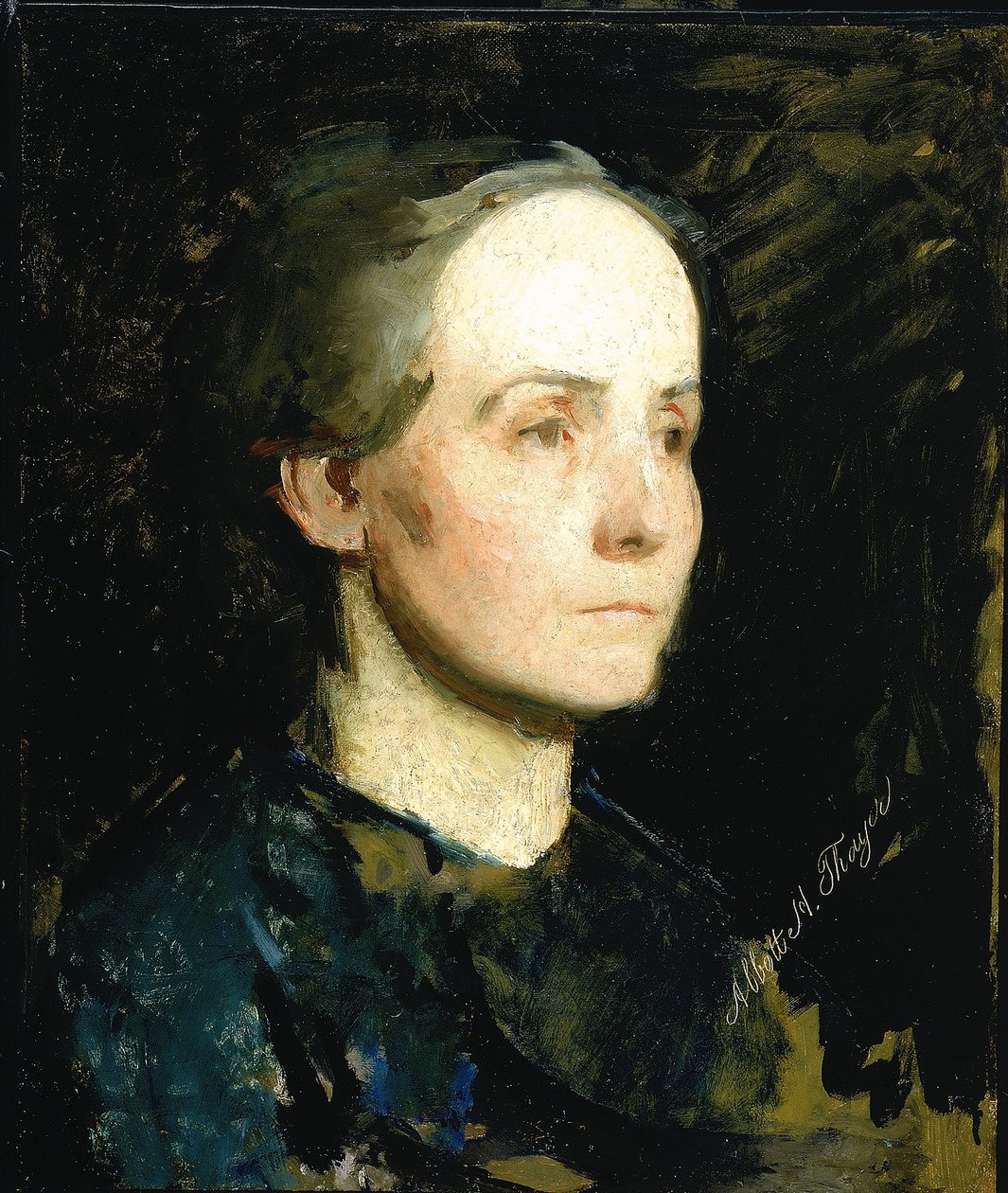 Ritratto di donna (Miss Gertrude Bloede) da Abbott Handerson Thayer