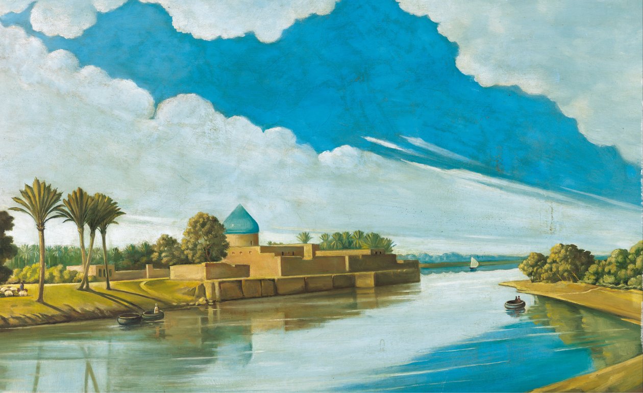 Scena fluviale sulle rive del Tigri da Abdul Qadir al Rassam