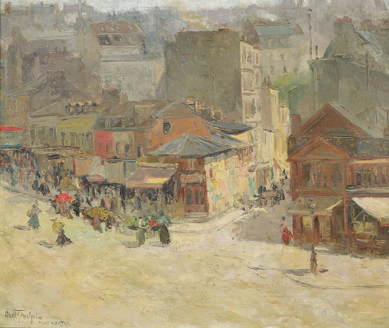 Scena di strada a Montmartre da Abel Truchet