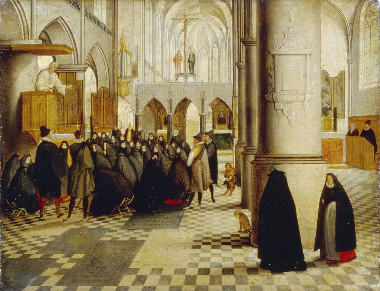 Servizio della chiesa da Abel Grimmer or Grimer