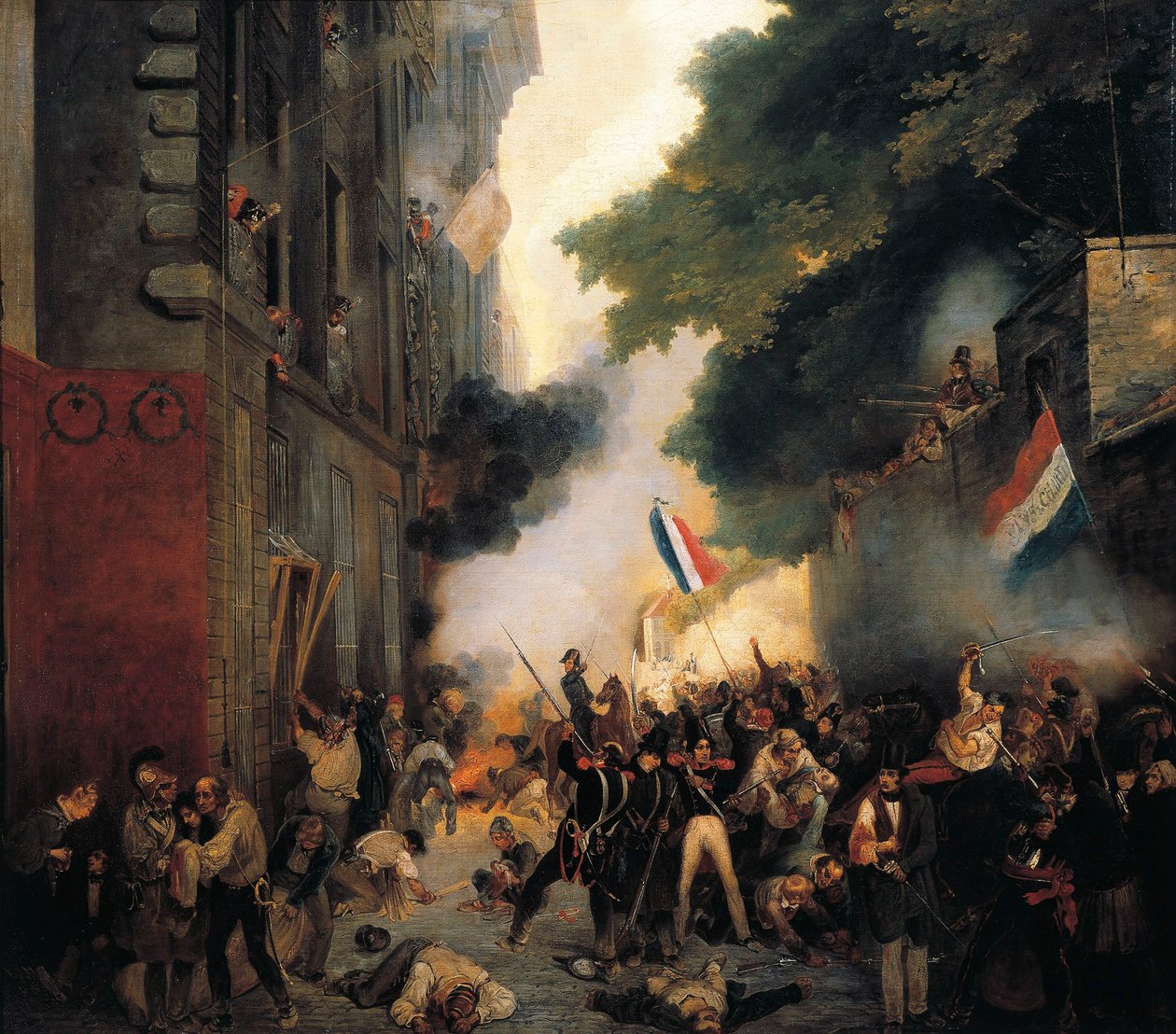 Episodio della Rivoluzione del 1830, Giorno di luglio: Attacco della caserma in via Babylon il 29 luglio da Abel Lordon