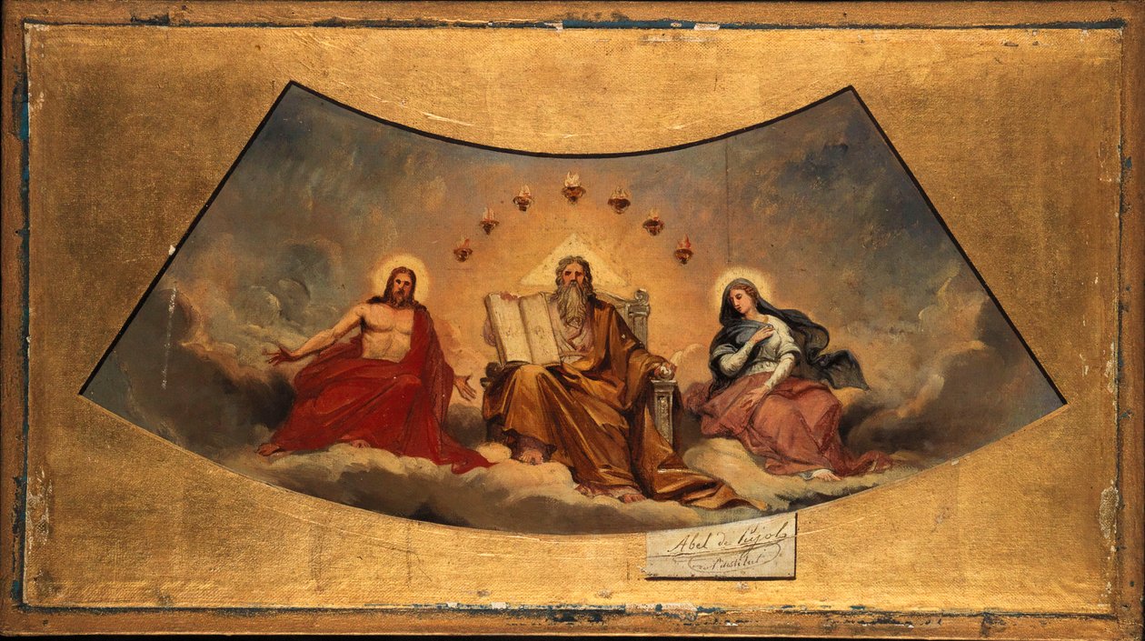 Francese: Il Padre eterno, il Cristo e la Vergine da Abel de Pujol