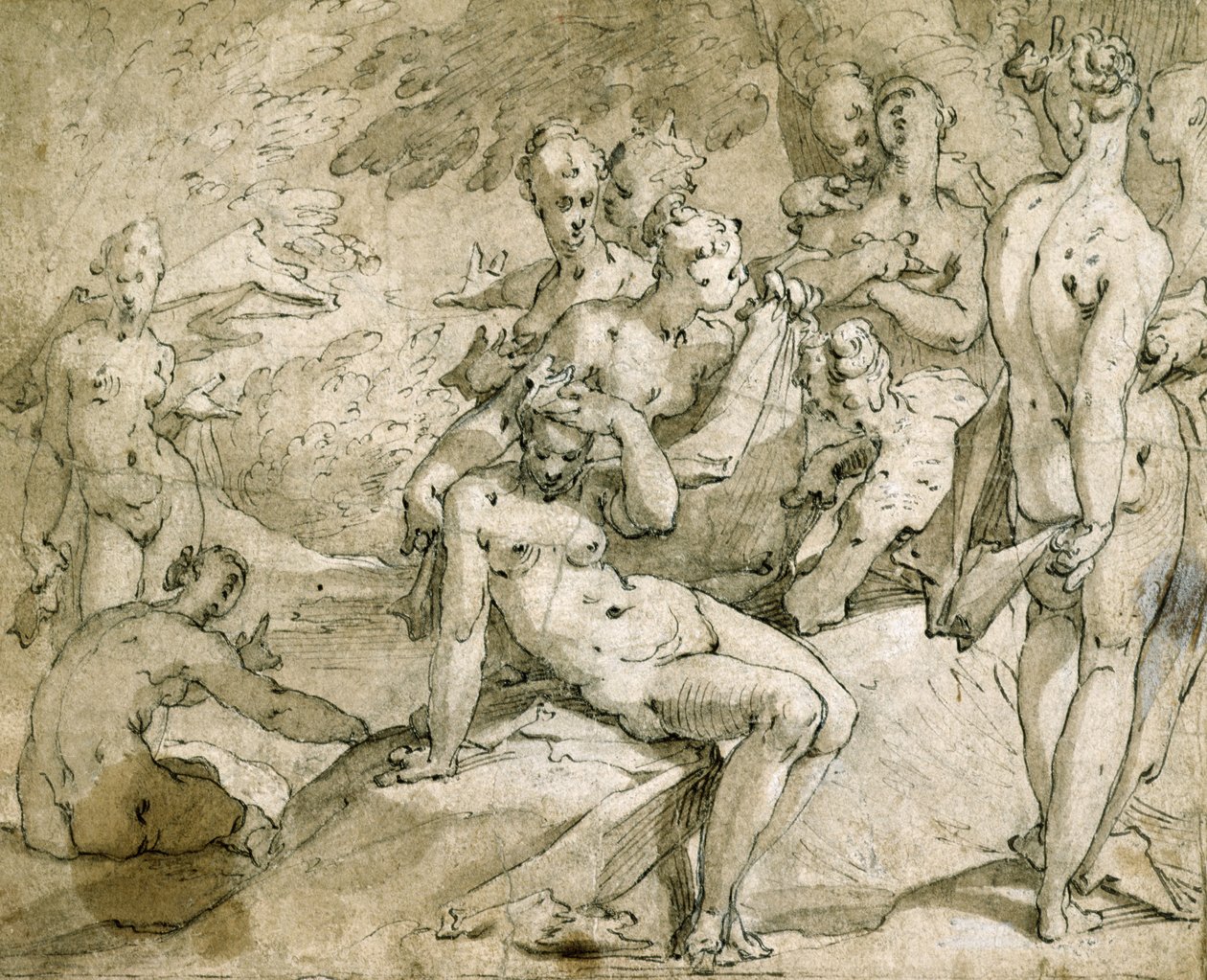 Diana e Callisto, c.1595 da Abraham Bloemaert