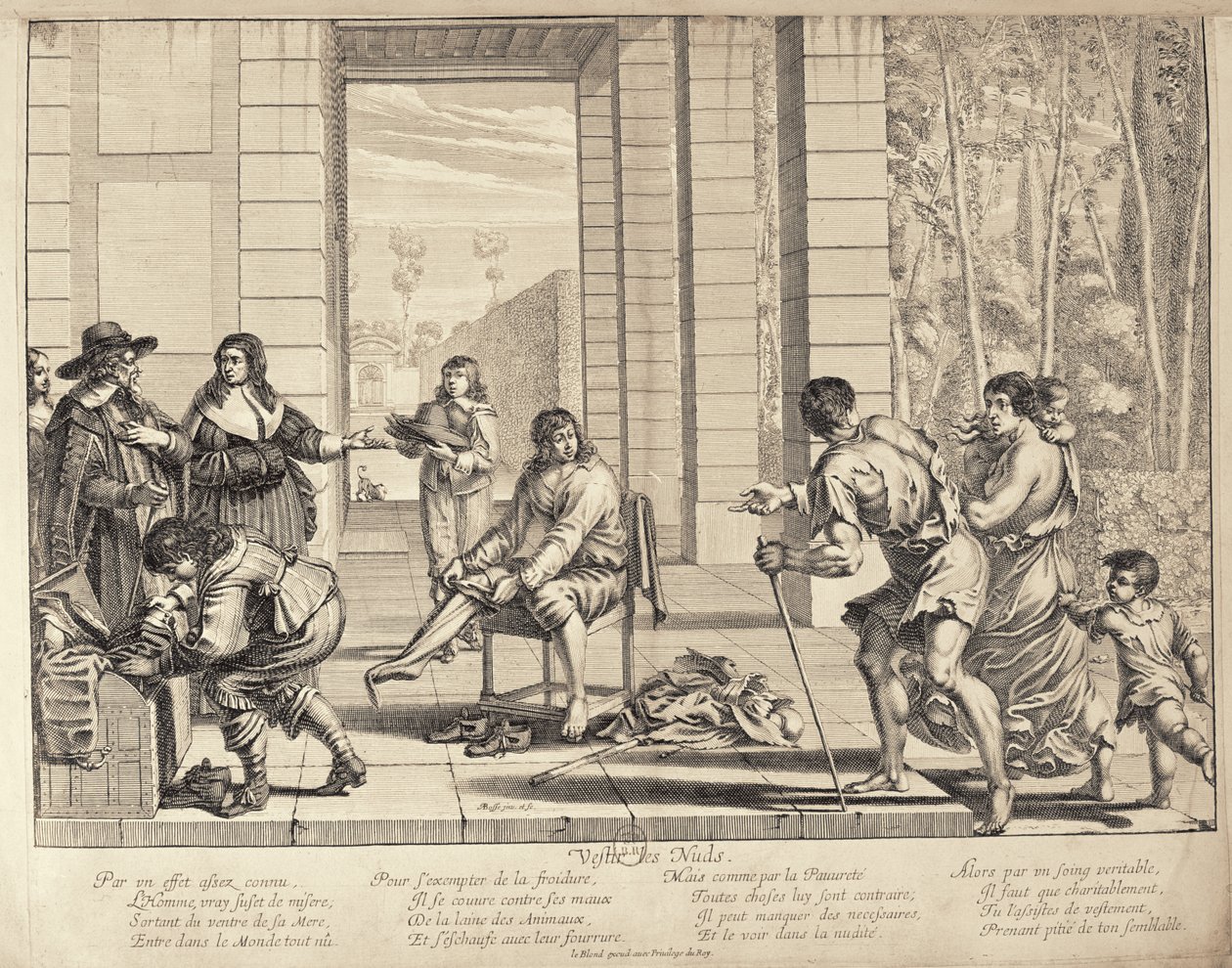 Vestire gli ignudi da Abraham Bosse