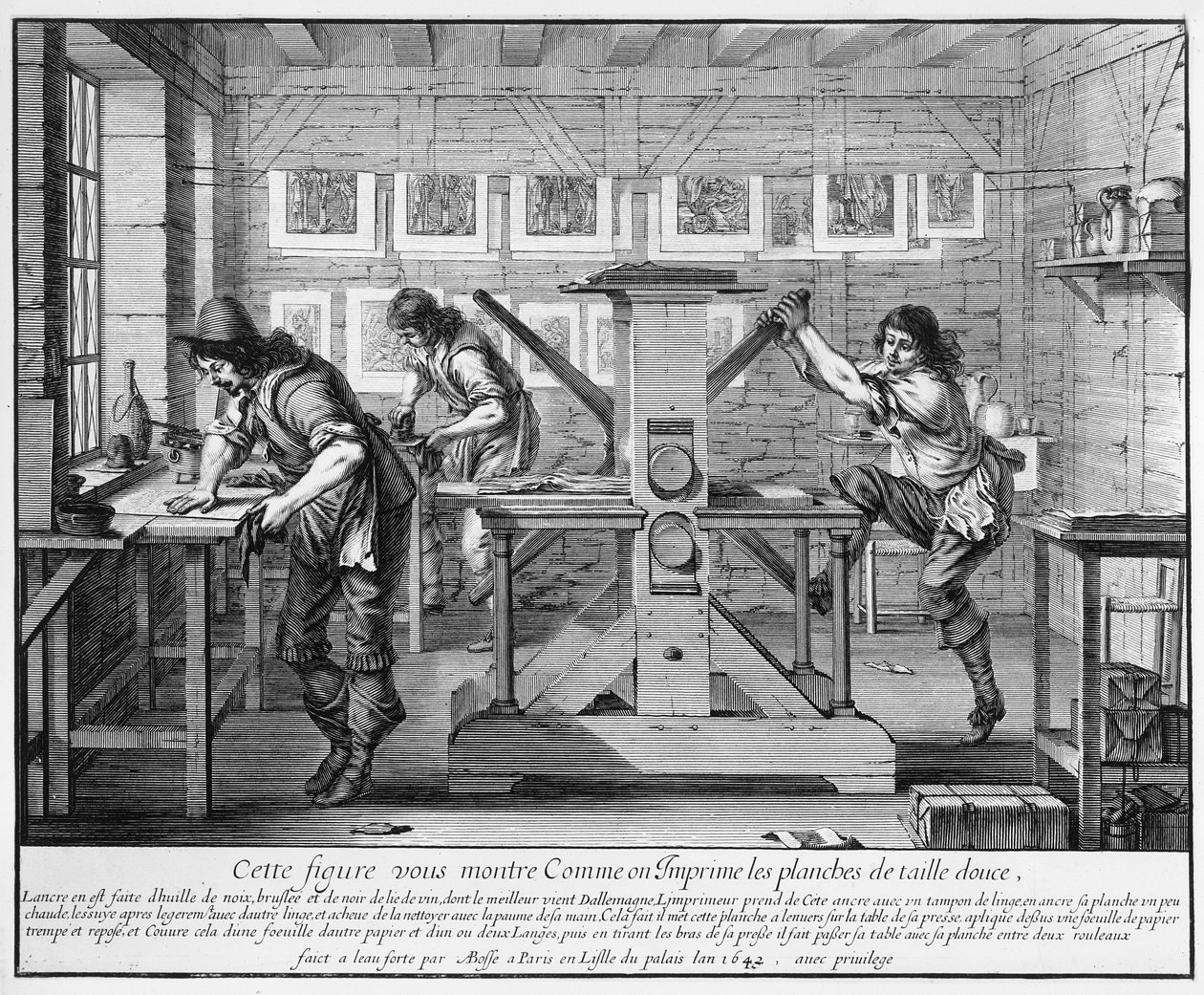 Stampa francese, 1642 da Abraham Bosse