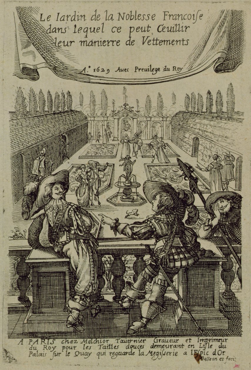 Il giardino della nobiltà francese, c.1640 da Abraham Bosse