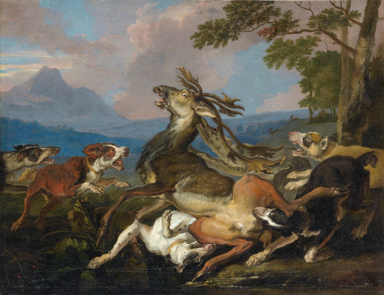 La caccia al cervo da Abraham Danielsz. Hondius