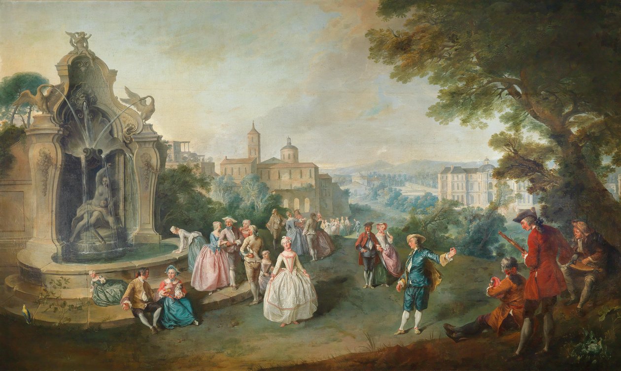 Società elegante da Abraham Ignace Bolkman