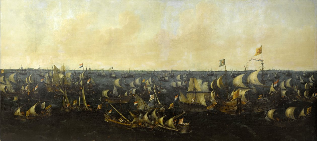 Battaglia sullo Zuiderzee da Abraham de Verwer  