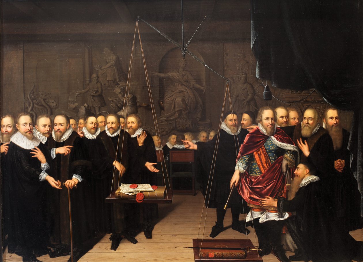 Allegoria della disputa teologica tra gli arminiani e i loro oppositori da Abraham van der Eyk