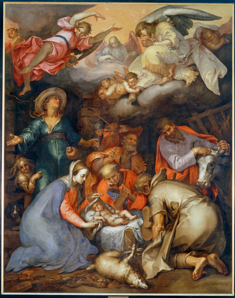 Adoration des bergers ... da Abraham Bloemaert