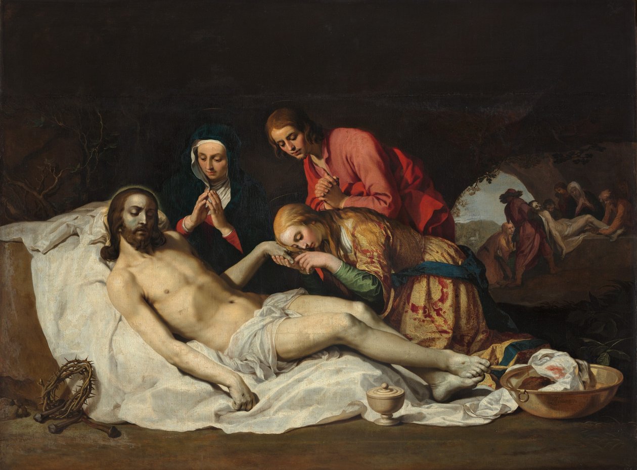 Olandese: Il lamento di Cristo (Marco 15,41) Il lamento di Cristo da Abraham Bloemaert