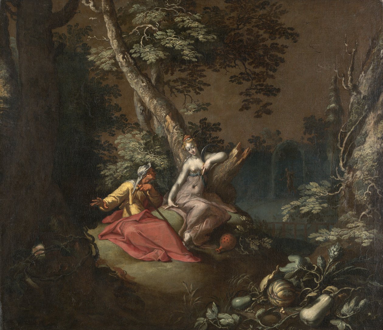 Paesaggio con Vertumno e Pomona, c.1595-1600 da Abraham Bloemaert