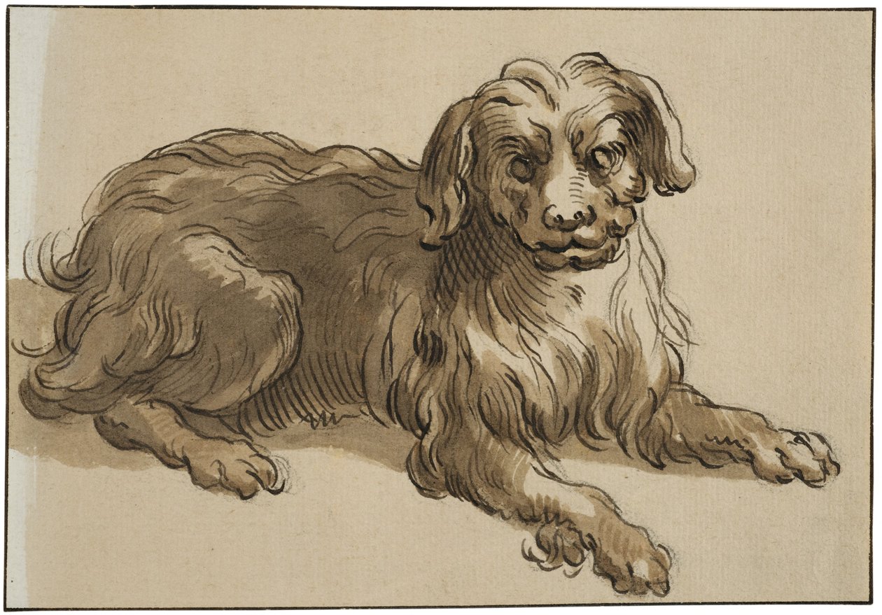 Cane a pelo lungo da Abraham Bloemaert