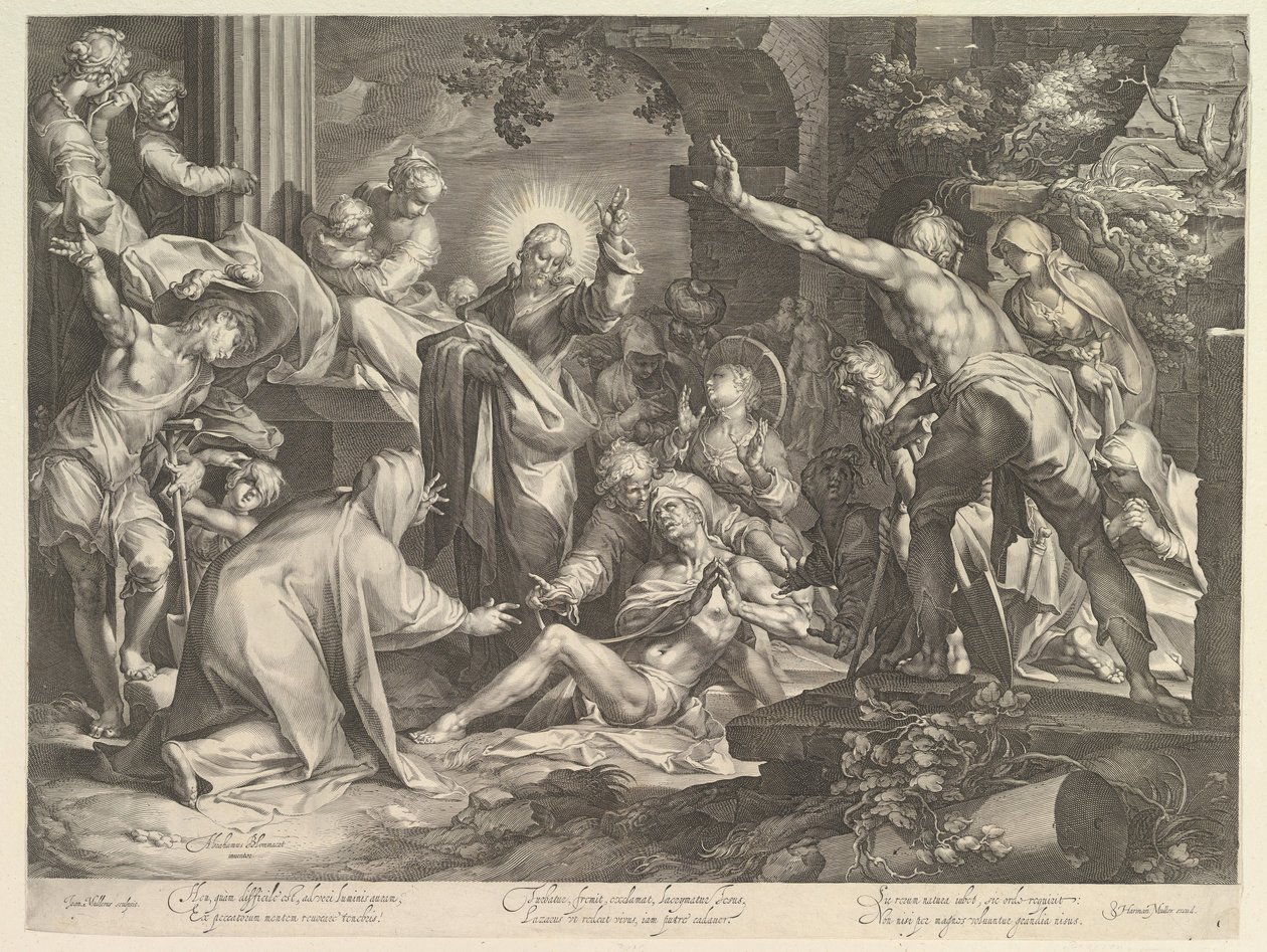 Resurrezione di Lazzaro, ca. 1600 da Abraham Bloemaert