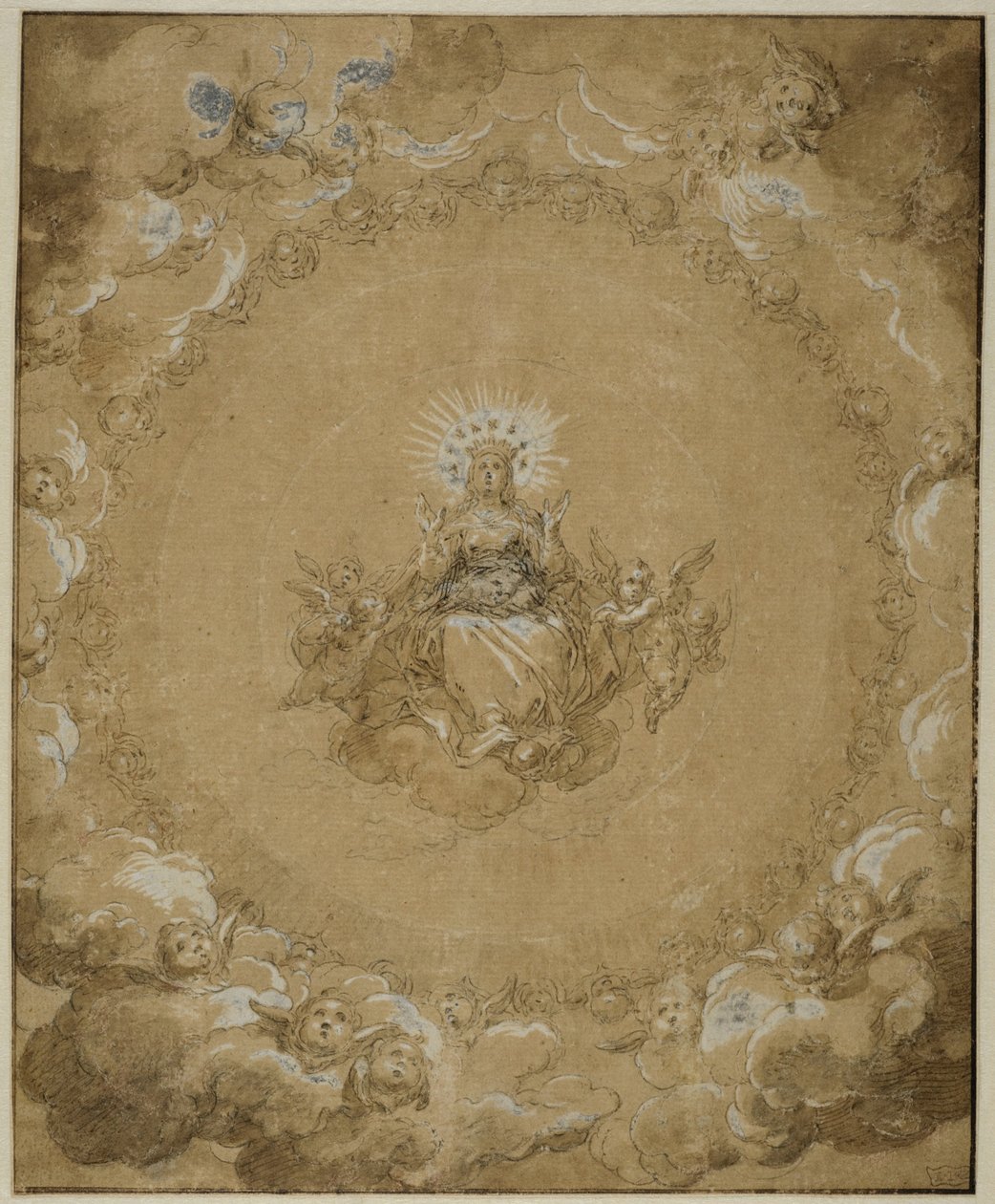 La Vergine in gloria da Abraham Bloemaert