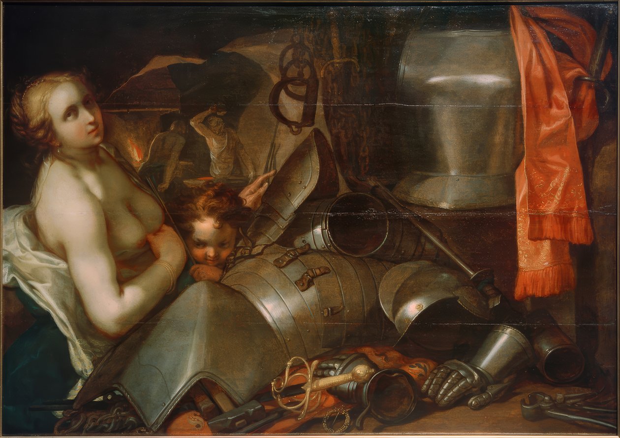 Venere e Amore nella fucina di Vulcano da Abraham Bloemaert