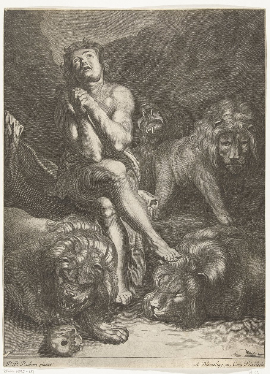 Daniele nella fossa dei leoni da Abraham Bloteling