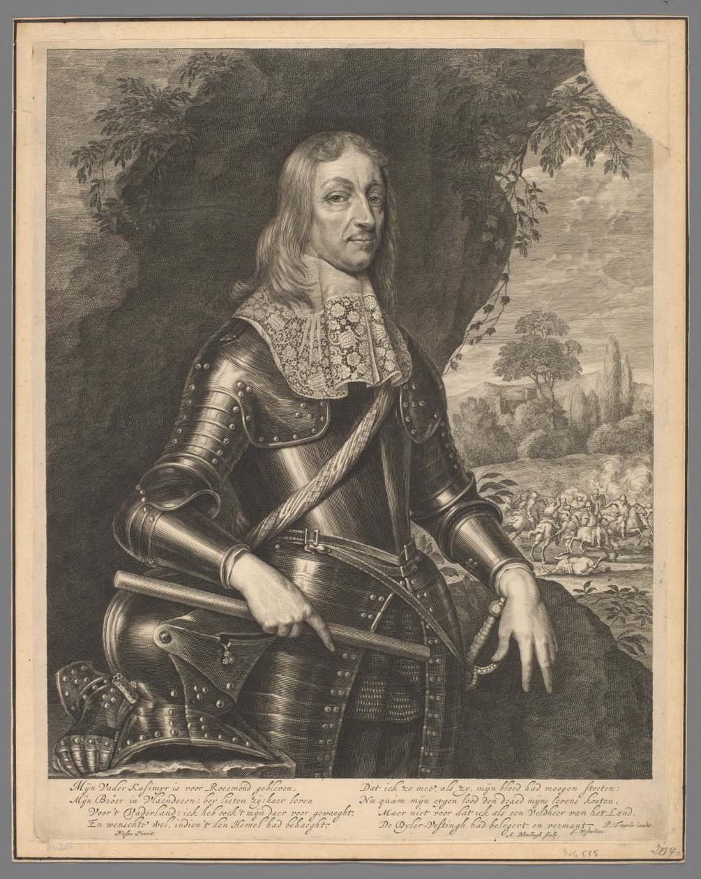 Ritratto di Guglielmo Federico, conte di Nassau-Dietz da Abraham Bloteling