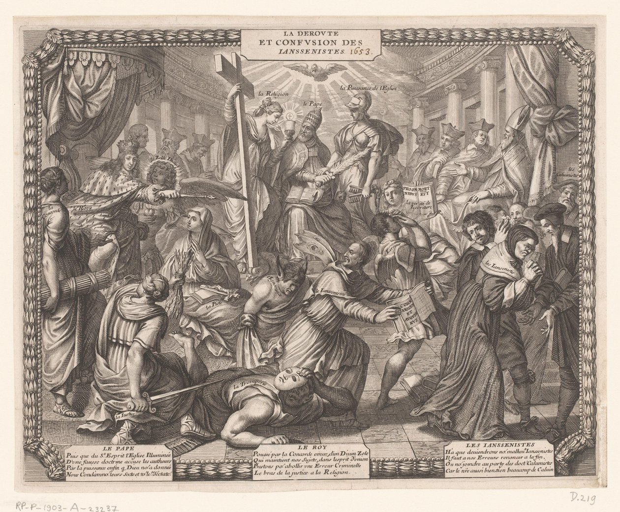 Ritirata dei giansenisti da Abraham Bosse
