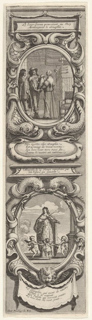 Allegorie in onore della nascita del Delfino da Abraham Bosse