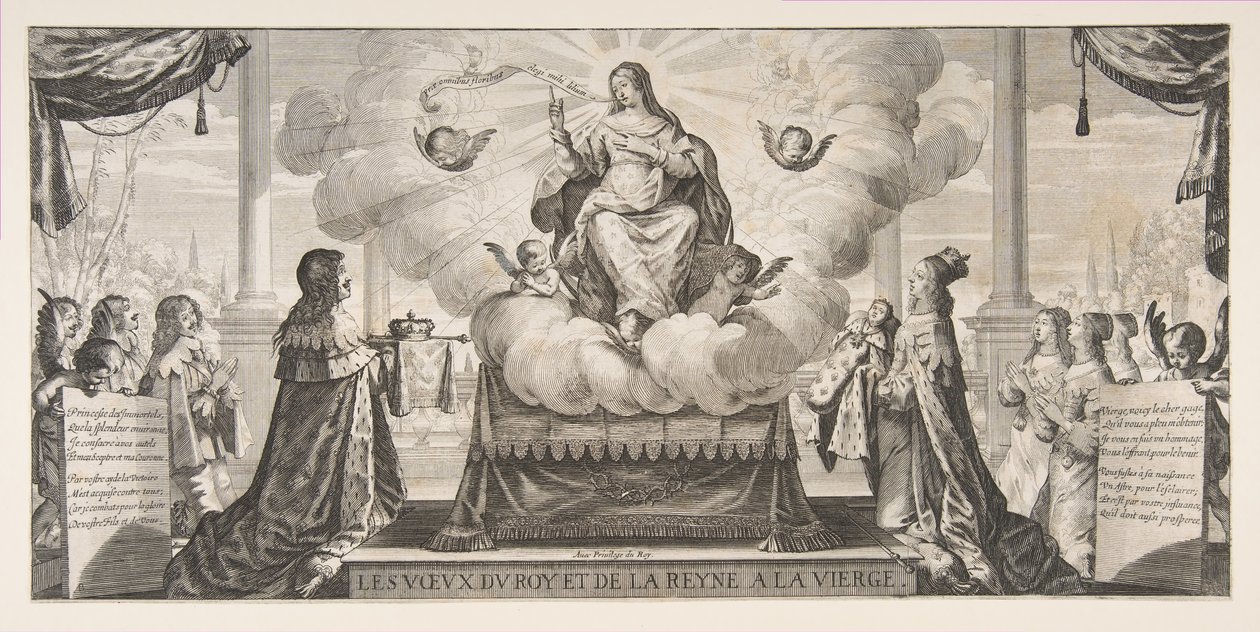 Almanacco per il 1639: Luigi XIII e Anna d