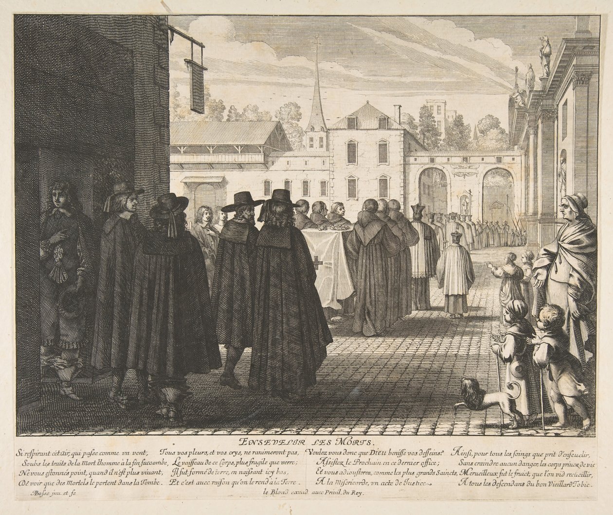 Seppellire i morti da Abraham Bosse