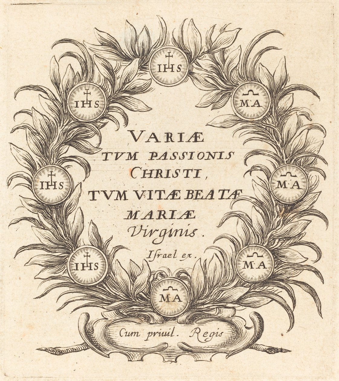 Frontespizio per "I misteri della passione" di Callot da Abraham Bosse