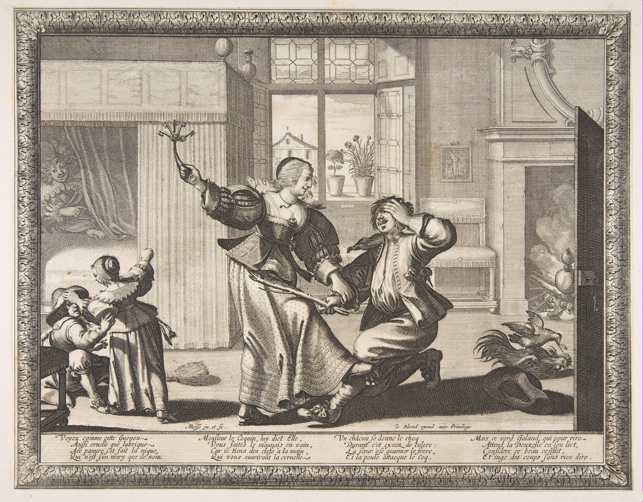 La picchiatrice di mariti da Abraham Bosse