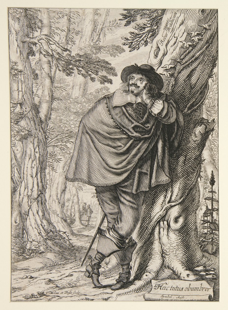 James Howell, frontespizio del suo Dendrologie ou le Forest de Dordonne da Abraham Bosse