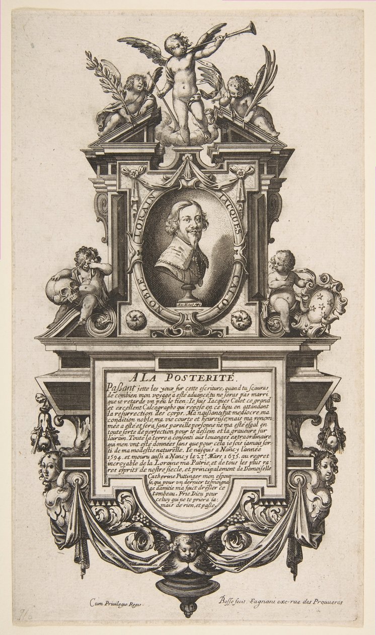 Ritratto di Jacques Callot da Abraham Bosse