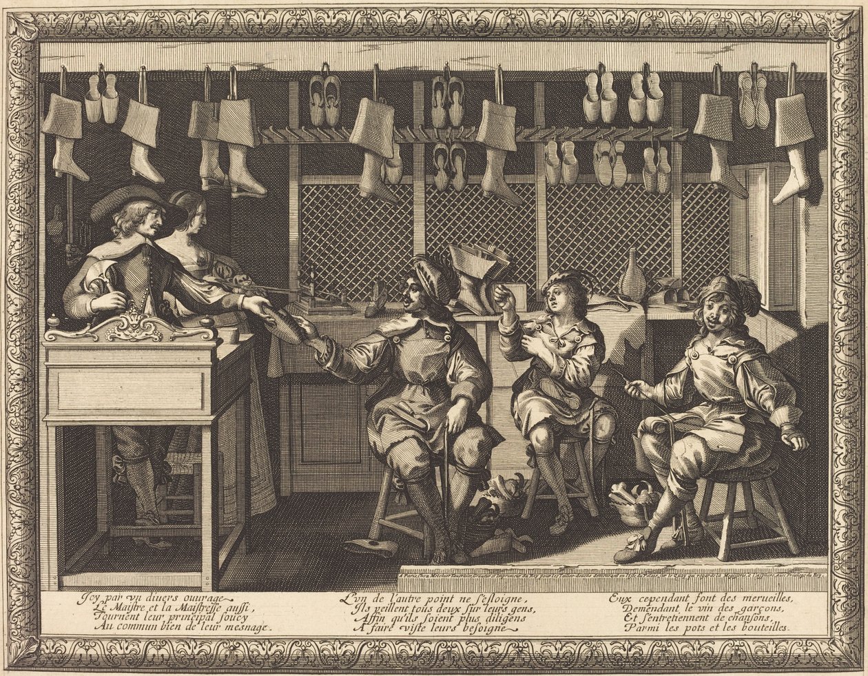 Il Calzolaio da Abraham Bosse