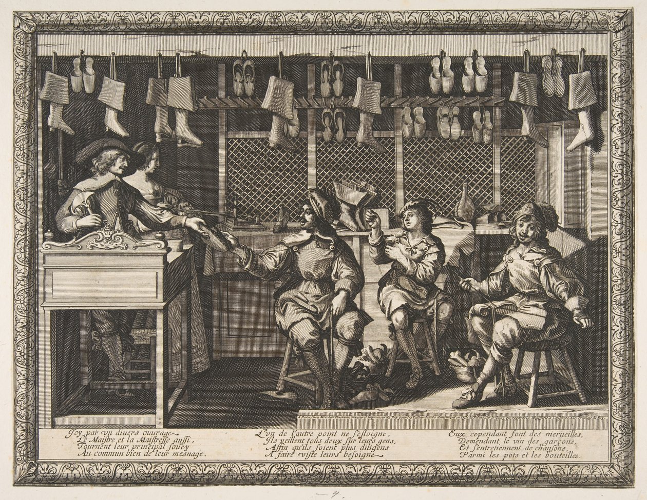 Il calzolaio, ca. 1632-33 da Abraham Bosse