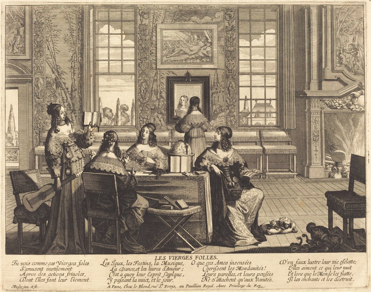 Le vergini stolte che perdono tempo da Abraham Bosse