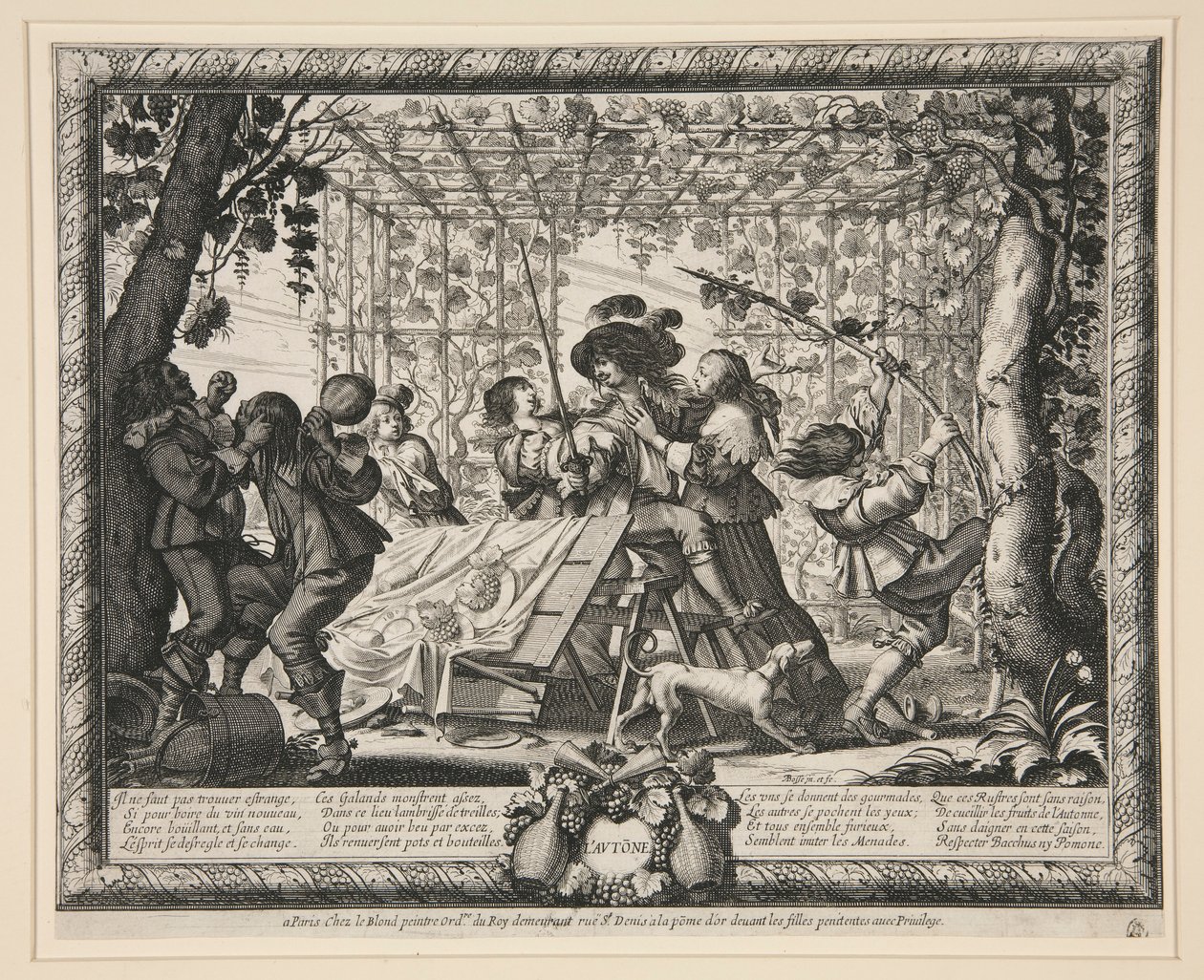 Le quattro stagioni: Autunno da Abraham Bosse