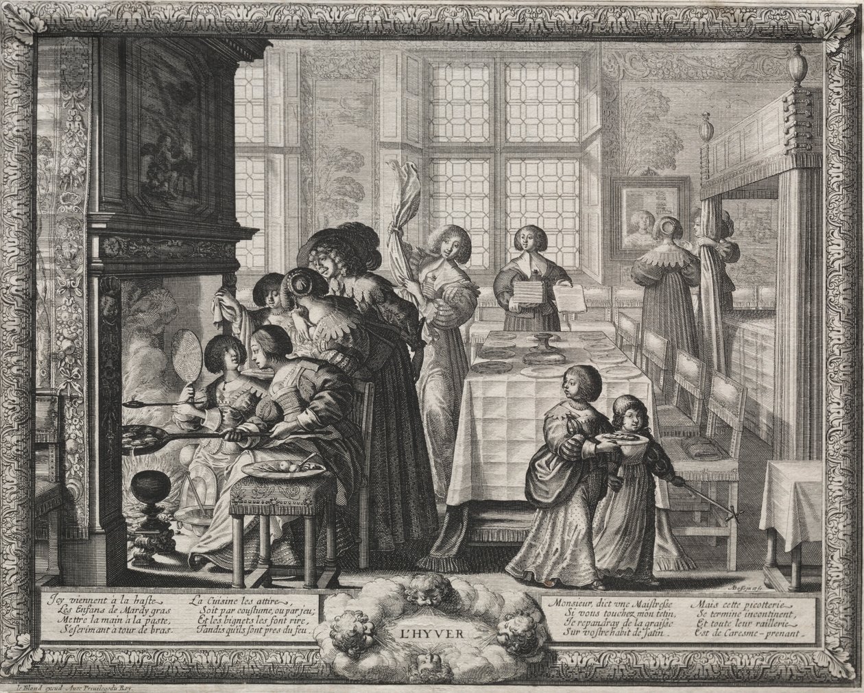 Le quattro stagioni: Inverno, 1635 da Abraham Bosse
