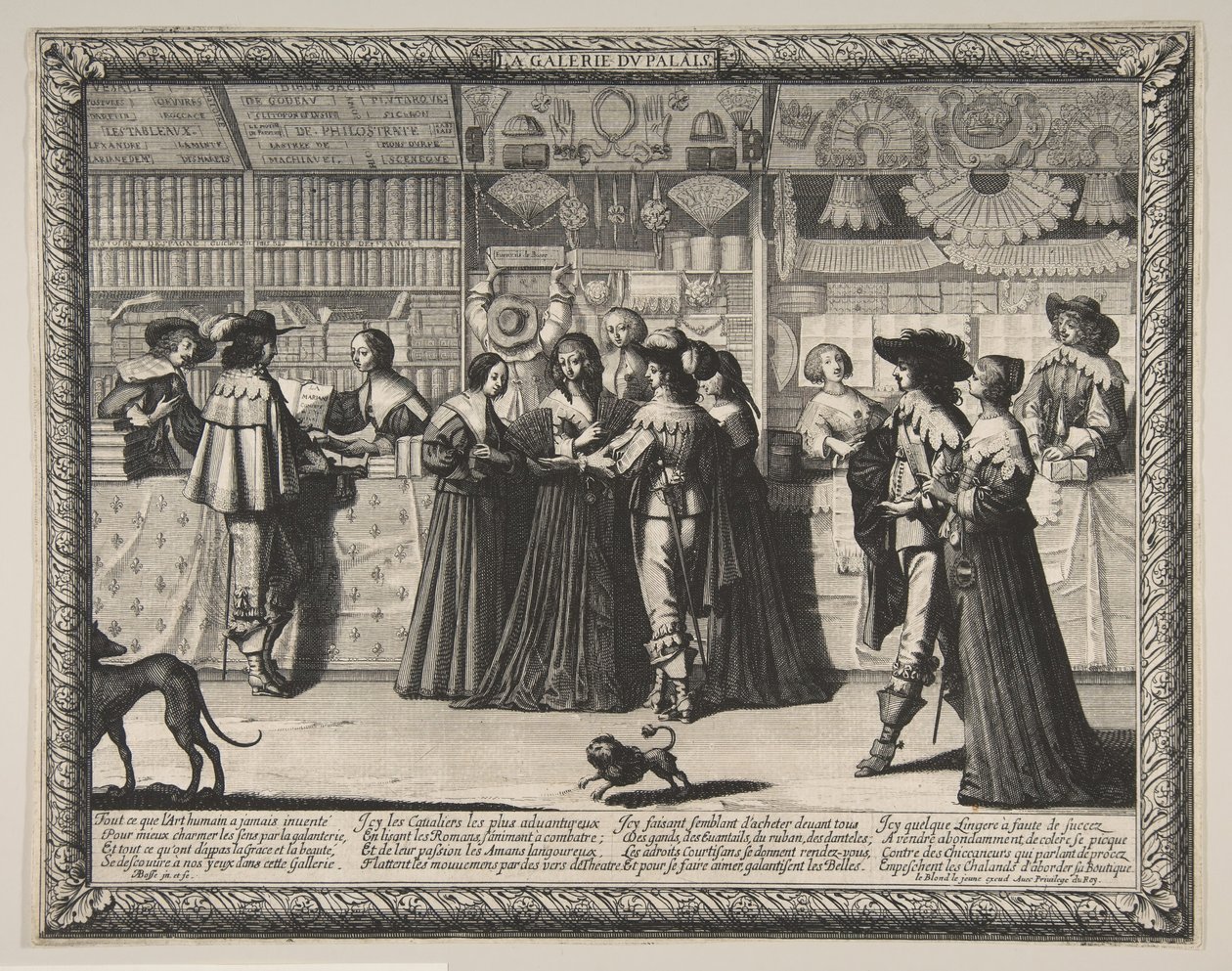 La Galleria del Palazzo di Giustizia, ca. 1638 da Abraham Bosse