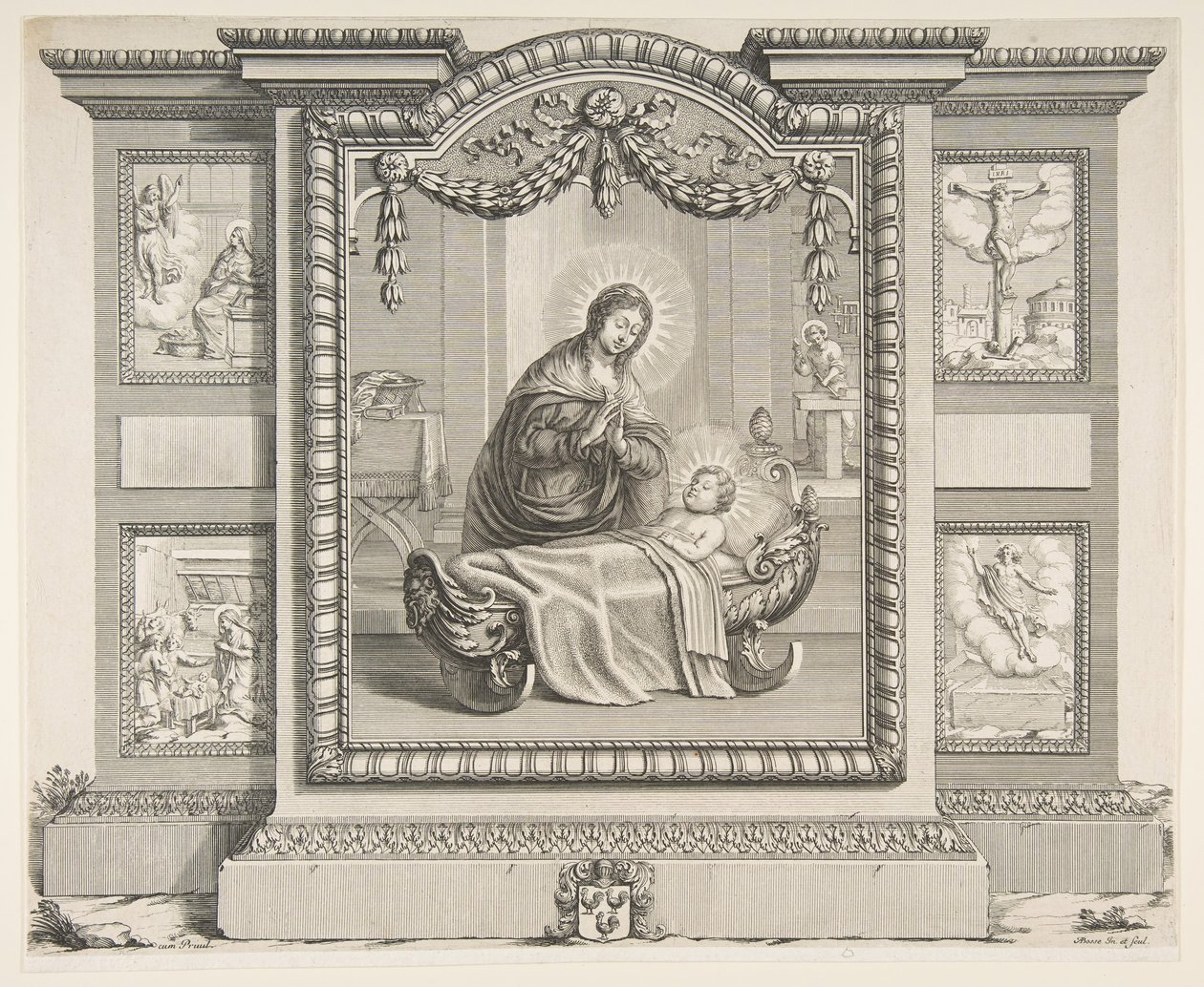 La Natività con scene dell