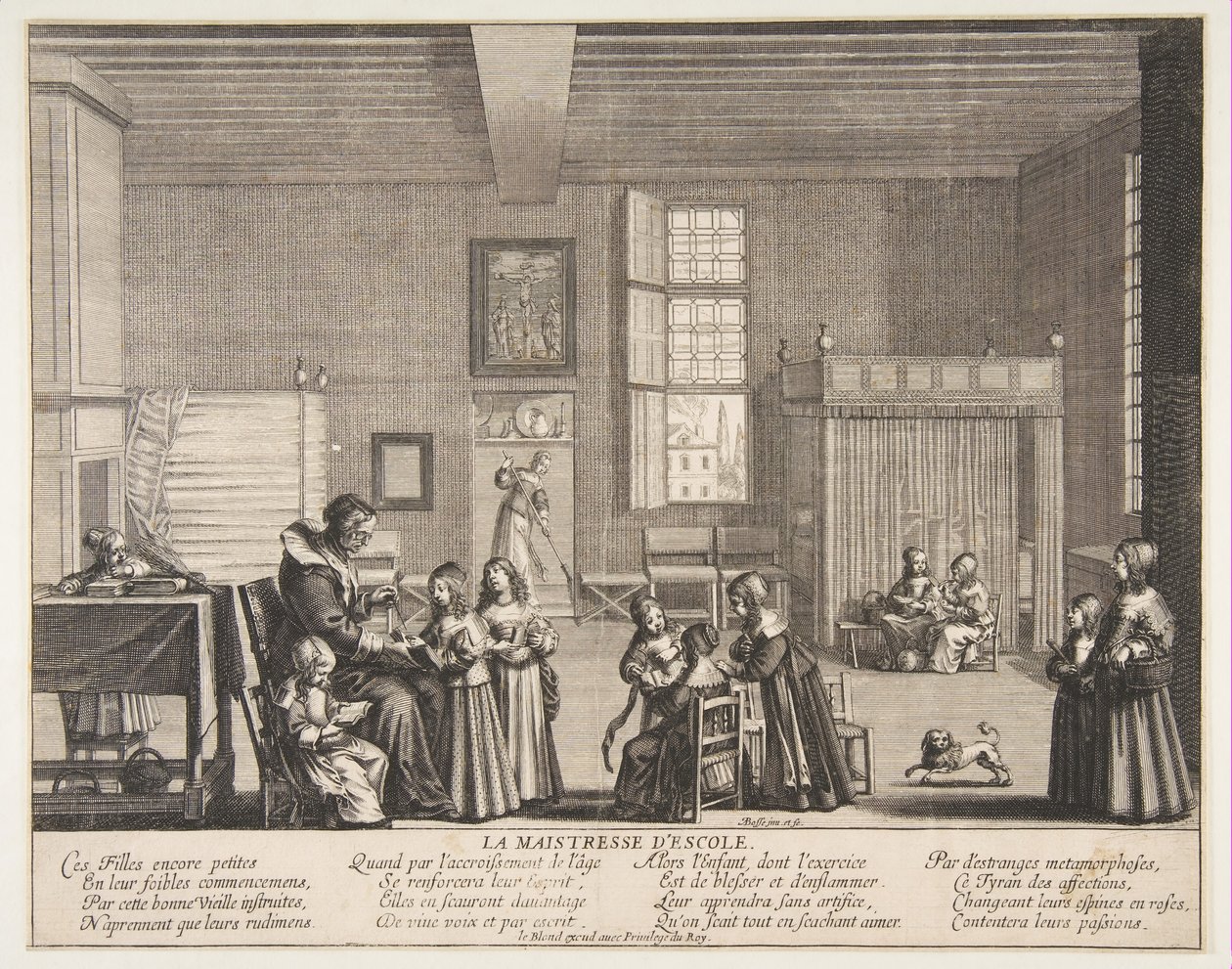 La maestra di scuola da Abraham Bosse