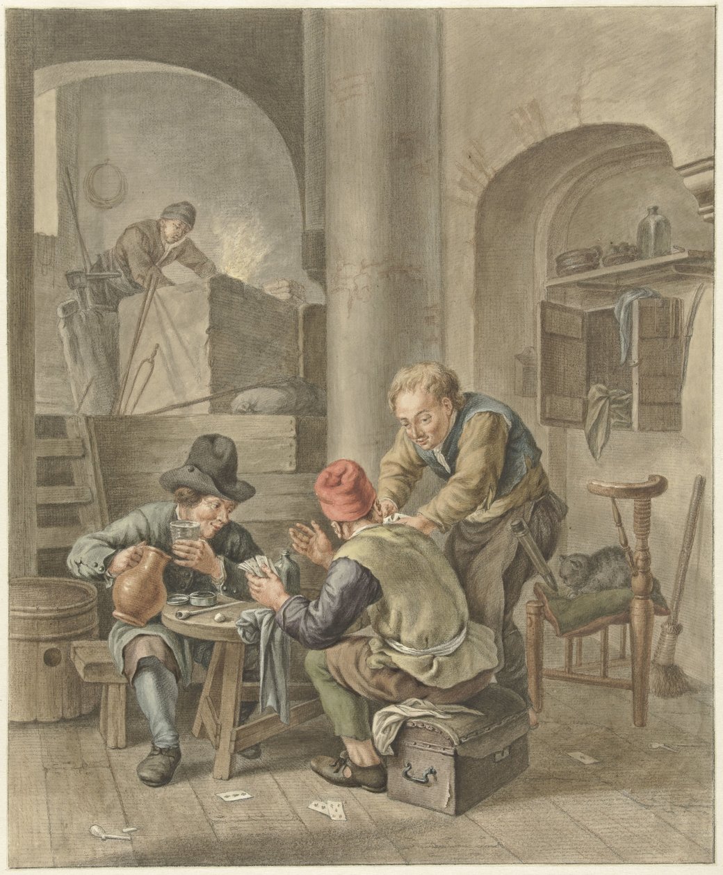 I giocatori di carte da Abraham Delfos