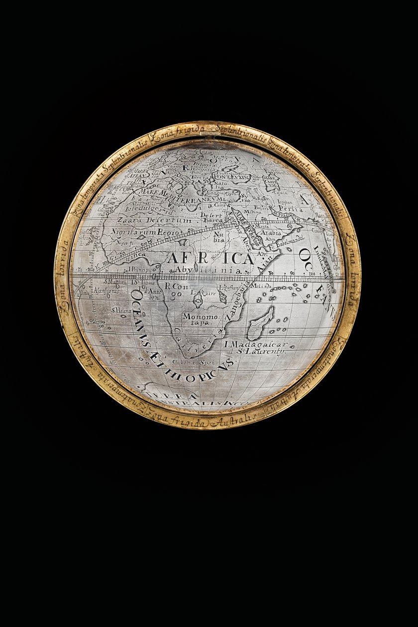 Due globi terrestri e celesti eccezionali, sostenuti da Ercole e Atlante, Augusta, 1697-99 da Abraham Drentwett